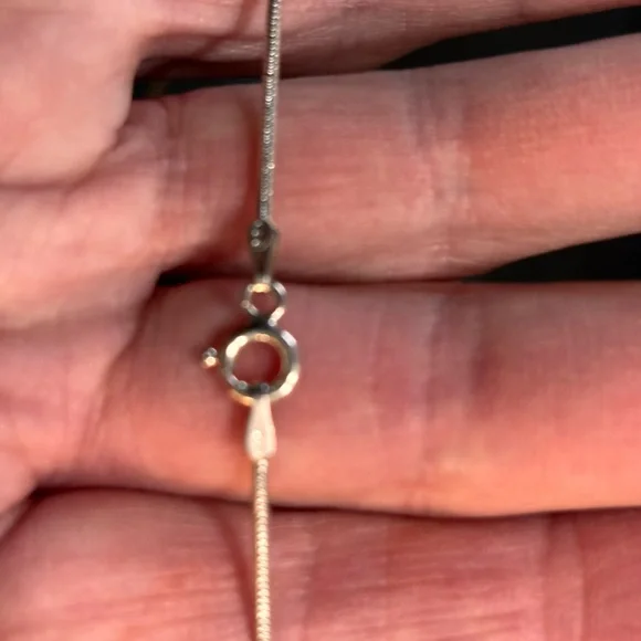 Sleek Sterling Silver Snake Chain Necklace - Picture 5 of 12